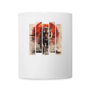 Tigre japonais rétro des années 80 - Mug blanc - blanc - Devant