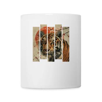 80er Jahre Retro Japanischer Tiger - Tasse - Weiß - Vorne