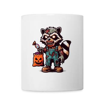 Mort-vivant raton laveur Zombie Amateur de raton laveur - Mug blanc - blanc - Devant