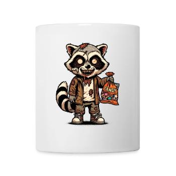 Mort-vivant raton laveur Drôle raton laveur Zombie - Mug blanc - blanc - Devant