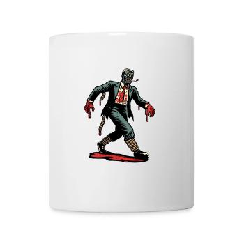 Retro Vintage Stil Halloween Zombie Kostüm Deko - Tasse - Weiß - Vorne