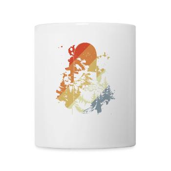 Snowboarding Vintage Look - Mug - white - Front