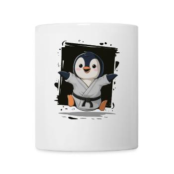 Karaté Penguin Joy pour les enfants - Mug blanc - blanc - Devant