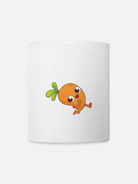 Keep Calm And Carrot On für Veganer und - Tasse - Weiß