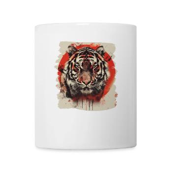 80er Jahre Retro Japanischer Tiger - Tasse - Weiß - Vorne