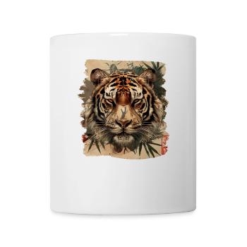 80er Jahre Retro Japanischer Tiger - Tasse - Weiß - Vorne