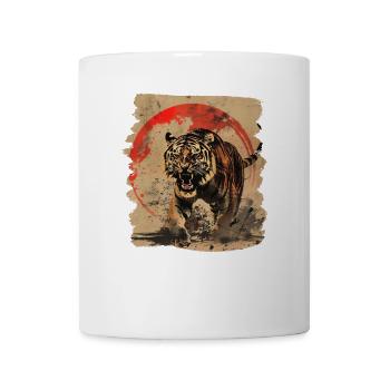 80er Jahre Retro Japanischer Tiger - Tasse - Weiß - Vorne