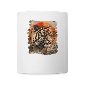 80er Jahre Retro Japanischer Tiger - Tasse - Weiß - Vorne