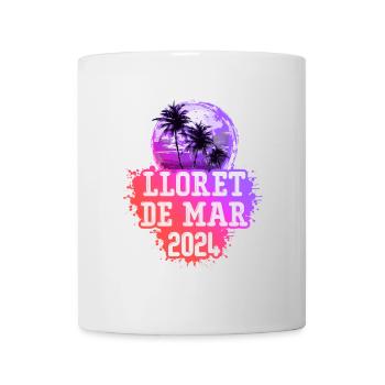 Lloret De Mar 2024 Palmen - Tasse - Weiß - Vorne