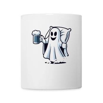 Drôle de fantôme disant costume d’Halloween - Mug blanc - blanc - Devant