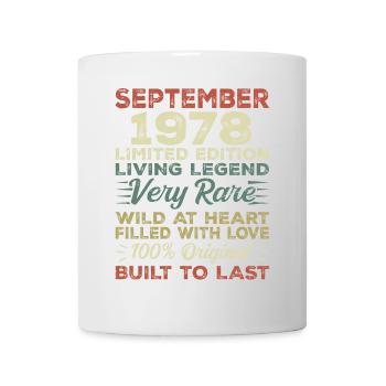 Birthday September 1978 Limited Edition Original - Mug - white - Front