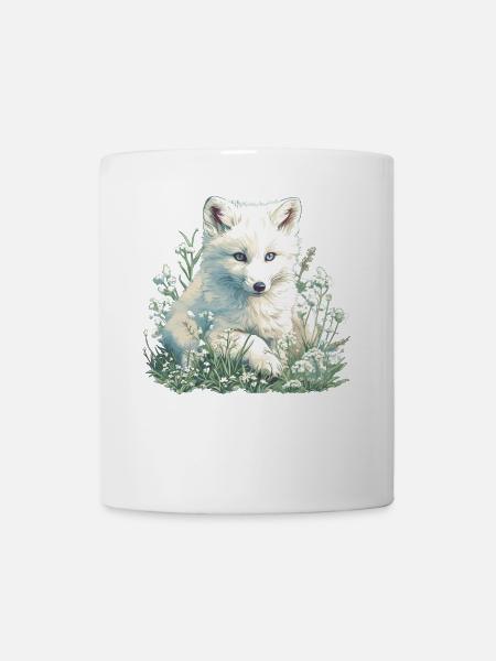 Arctic Fox Polarfüchse Polarfuchs - Tasse - Weiß