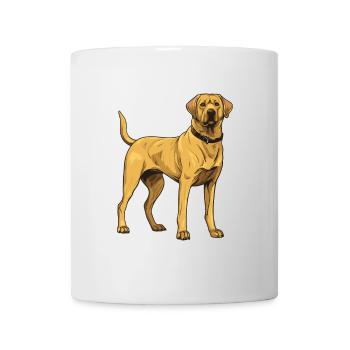 Labrador Hund - Tasse - Weiß - Vorne