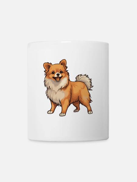 Pomeranian Hund - Tasse - Weiß