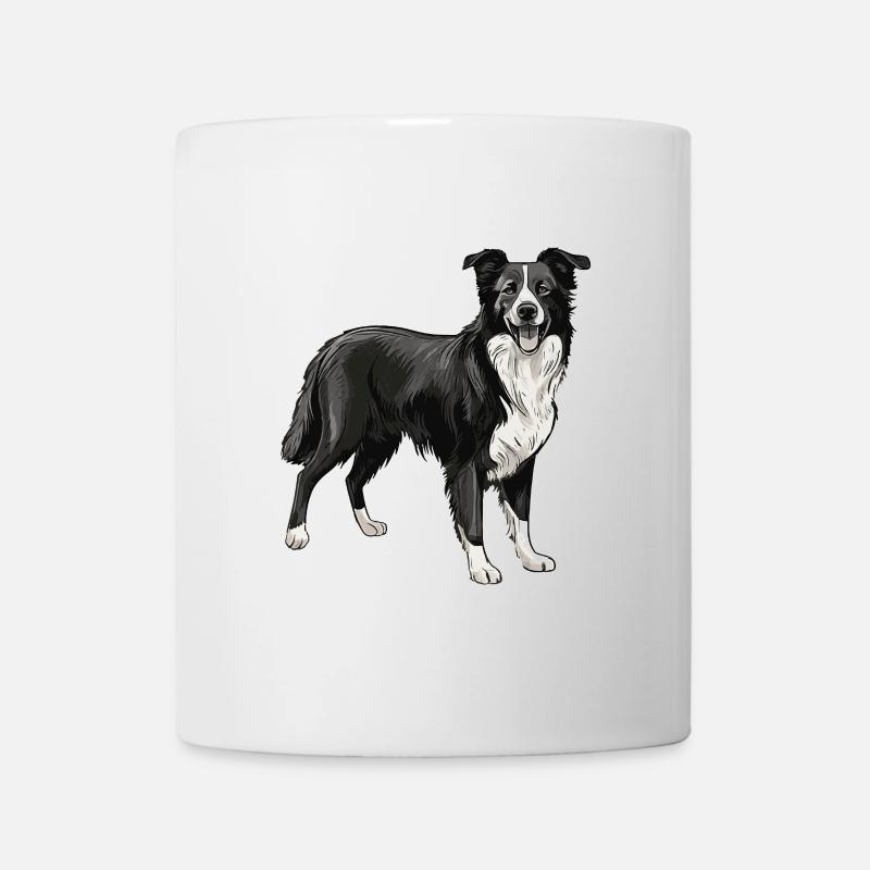 Chien Border Collie - Mug blanc - blanc