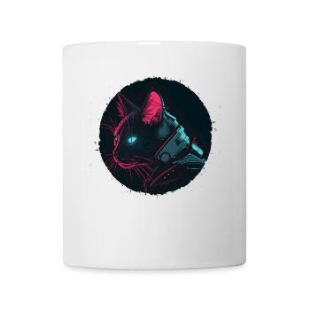 Cat in Steampunk Style - Mug - white - Front