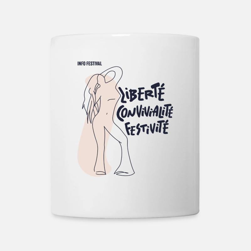 Fühl dich frei Mädchen - Tasse - Weiß