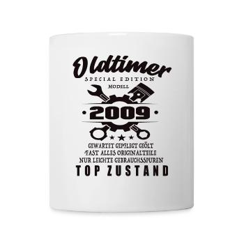 Oldtimer Special Edition Modell 2009 Geburtstag - Tasse - Weiß - Vorne
