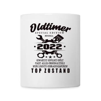 Oldtimer Special Edition Modell 2022 Geburtstag - Tasse - Weiß - Vorne