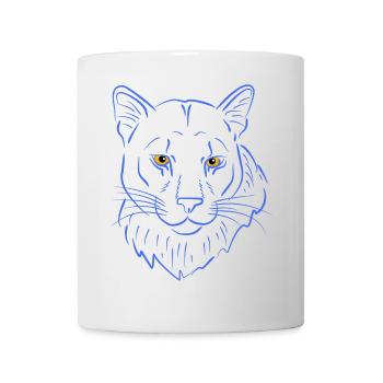 Prédateur de Bergloewe - Mug blanc - blanc - Devant