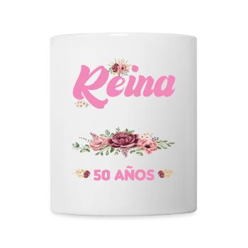 Cadeau d’anniversaire 50 ans femme Fabriqué en 1974 - Mug blanc - blanc - Devant