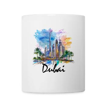 Dubai Skyline Arab Emirates - Tasse - Weiß - Vorne