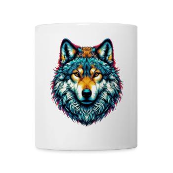 Wolf - Tasse - Weiß - Vorne