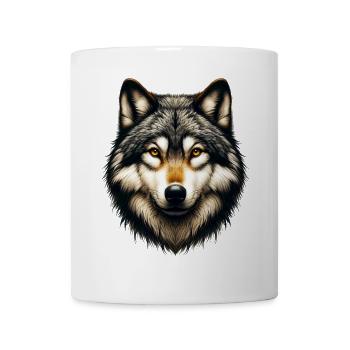 Loup - Mug blanc - blanc - Devant