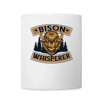 Bison Whisperer Buffalo American Bison Bovinae - Mug - white - Front