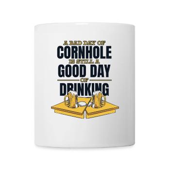 Bad Day Of Cornhole Good Day Of Drinking Boards - Mug - white - Front
