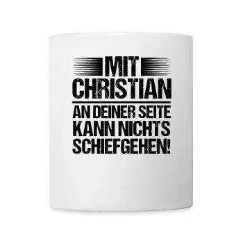 First name Chris Christian - Mug - white - Front