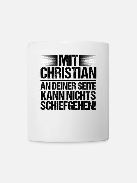 Vorname Chris Christian - Tasse - Weiß