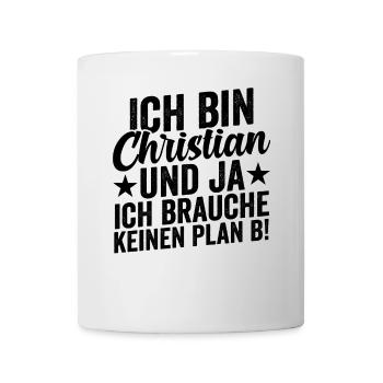 Vorname Chris Christian - Tasse - Weiß - Vorne