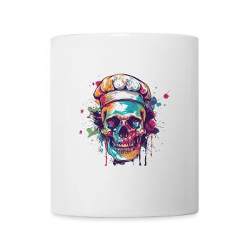 Chef Squelette - Mug blanc - blanc - Devant