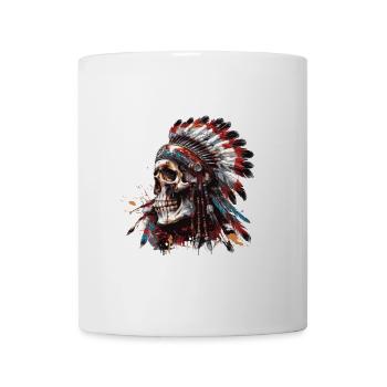Indian Chief Skeleton - Mug - white - Front