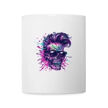 Techno Skeleton Party - Mug blanc - blanc - Devant