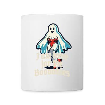 Lustiger Geister Spruch Für Die Boobies Halloween - Tasse - Weiß - Vorne
