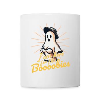 Lustiger Geister Spruch Für Die Boobies Kostüm - Tasse - Weiß - Vorne