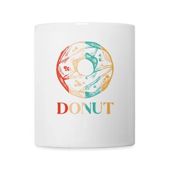 Retro Donut glasierter Maker Liebhaber Donut - Tasse - Weiß - Vorne