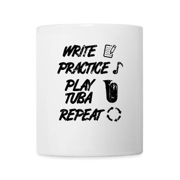 Motivierender Tuba Spruch - Tasse - Weiß - Vorne