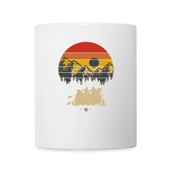 Stand Up Paddling Kayak Driver Retro Water Rat - Mug - white - Front