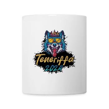 Teneriffa 2024 Party Wolf - Tasse - Weiß - Vorne