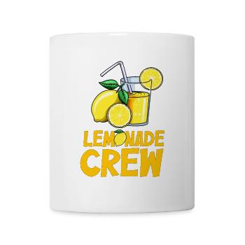 Limonade Lemonade Crew Zitronen Limo Saft Eis - Tasse - Weiß - Vorne