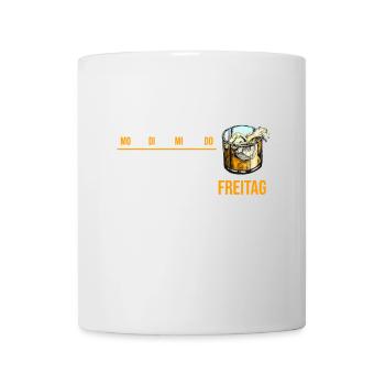 Fête du vendredi ! Le whisky, idée cadeau, pour les connaisseurs - Mug blanc - blanc - Devant