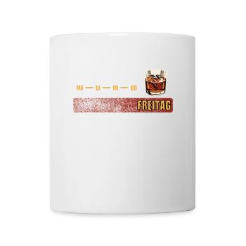 Fête du vendredi ! Le whisky, idée cadeau, pour les connaisseurs - Mug blanc - blanc - Devant
