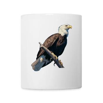 Pygargue à tête blanche Weißkopfseeadler - Mug blanc - blanc - Devant