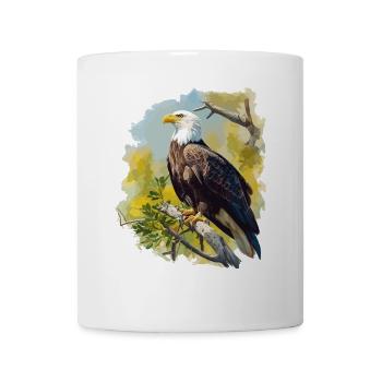 Pygargue à tête blanche Weißkopfseeadler - Mug blanc - blanc - Devant