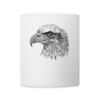 Pygargue à tête blanche Weißkopfseeadler - Mug blanc - blanc - Devant
