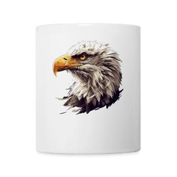 Pygargue à tête blanche Weißkopfseeadler - Mug blanc - blanc - Devant