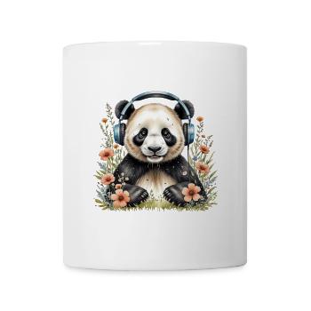 Pandas und Musik - Tasse - Weiß - Vorne